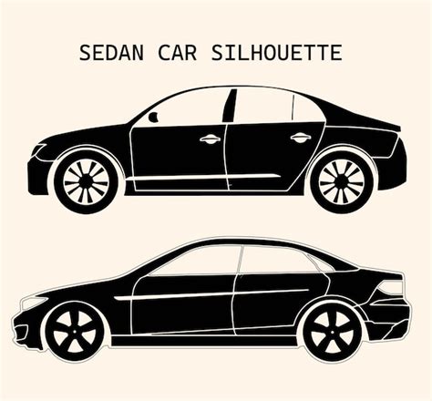 Premium Vector Sedan Car Silhouette