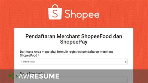 Cara Daftar Shopee Food Tanpa Npwp