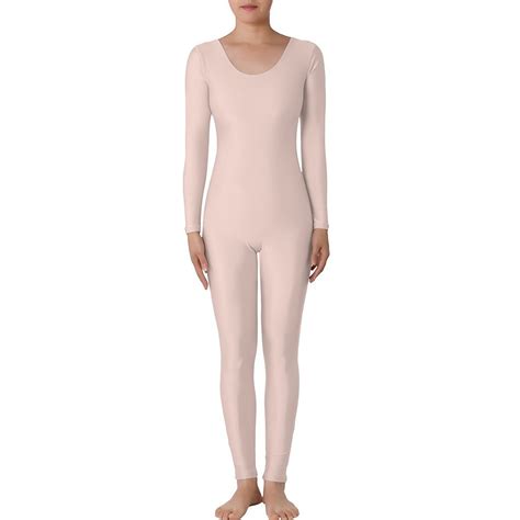 Buy Muka Scoop Neck Long Sleeve Unitard Lycra Zentai Bodysuit Catsuit