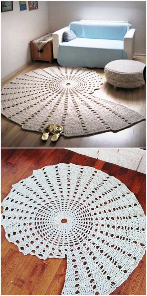 Giant Crochet Doily Rug Free Pattern The WHOot Crochet Rug Patterns