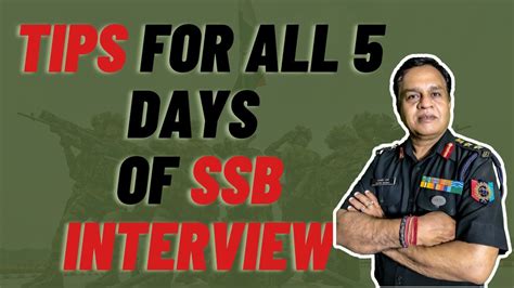 Full Ssb Interview Details What Happens In Ssb 5 Days Youtube