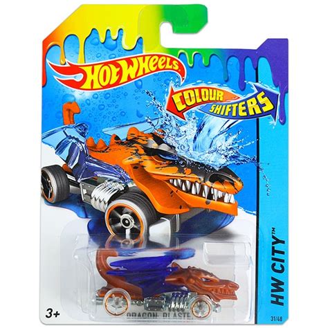 Hot Wheels Dragon Blaster színváltós kisautó Gyerekajándék