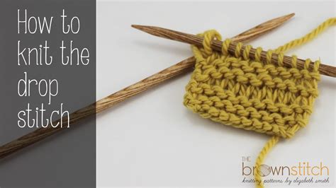 How To Knit The Drop Stitch Youtube