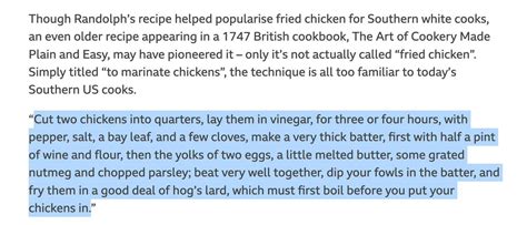 Bbc Travel The Surprising Origin Of Fried Chicken Hot Sex Picture