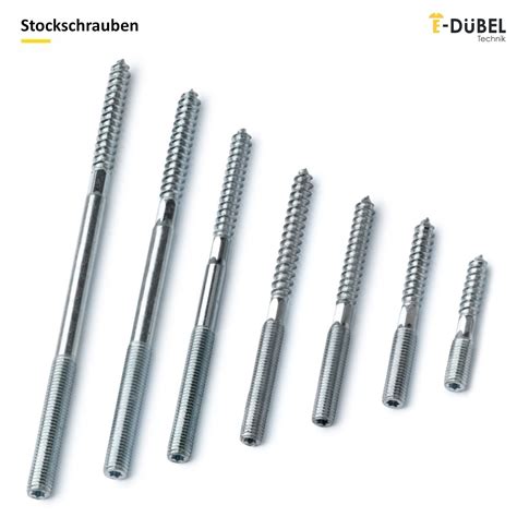 Stockschrauben Mit Torx Stahl Verzinkt Stockschraube M M Diverse