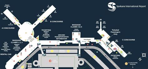 Spokane Intl Airport > Terminal > Terminal Map