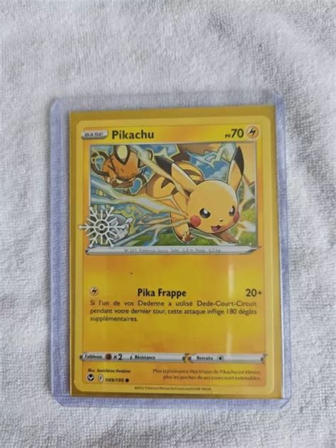 CARTE POKÉMON PIKACHU 049 195 Tempête Argentée Fr Neuve EUR 1 00