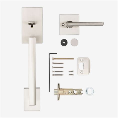 Kwikset Signature Series San Clemente Satin Nickel Entry Door Handleset