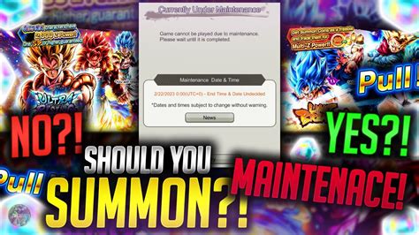 Dragon Ball Legends MAINT CHRONO CRYSTALS SHOULD YOU SUMMON UL