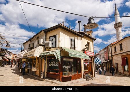 carsija district  bazaar  skopje macedonia stock photo alamy