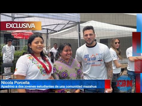 Nicola Porcella Apadrina A Dos J Venes Estudiantes Mazahuas En Gol Por