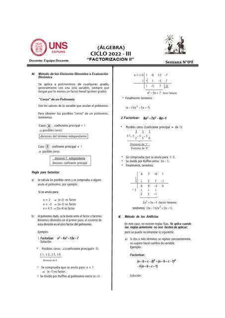 ALGEBRA SEM 09 UNS Jeancarlo M UDocz