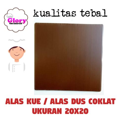 Jual Alas Kue Kotak Coklat Diameter 20 Tatakan Dus Kue 20x20