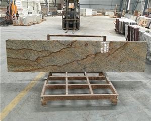 Exotic Stone Golden Lightning Granite Slab From China Stonecontact