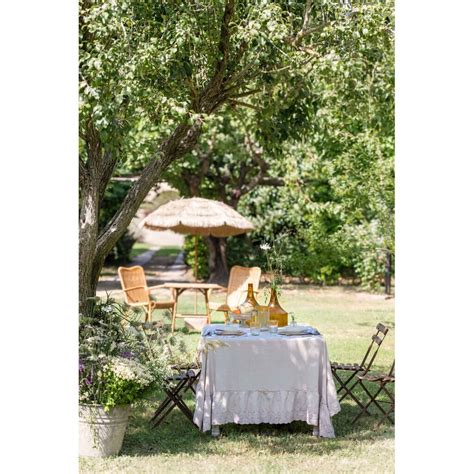 Nappe En Coton Avec Volant Au Manoir Des Pampilles