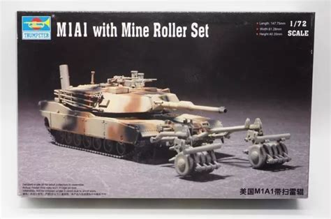 TROMPETTE 1 72 US Army M1A1 Abrams Mine Rouleau En Plastique El Neuf