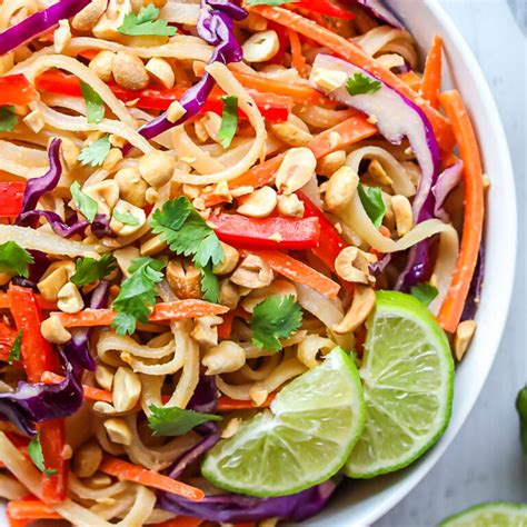 Thai Noodle Salad With Best Peanut Sauce Minute Recipe