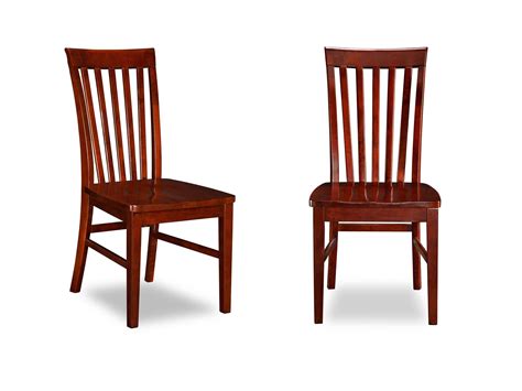 Mission Dining Chairs Set Of Finish Antique Walnut Walmart