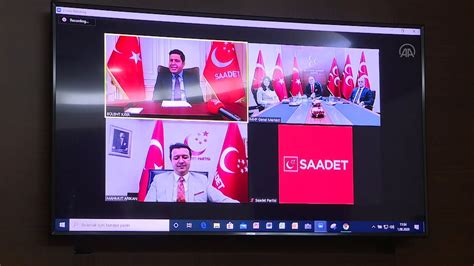 Siyasi partiler videokonferans aracılığıyla bayramlaştı MHP Saadet