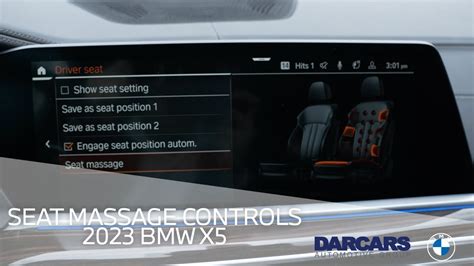 Seat Massage Controls Learn To Adjust In The 2023 Bmw X5 Youtube