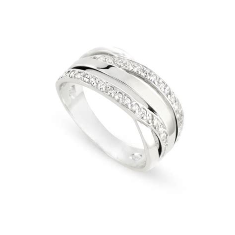 TOUS MES BIJOUX Bague Argent 925 et Oxydes Zirconium Femme Argenté