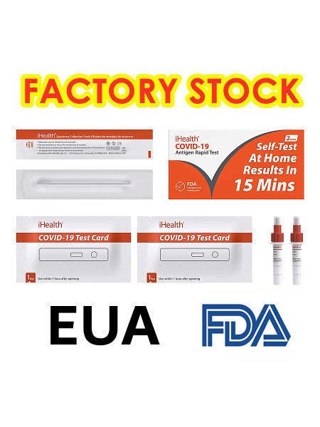 Acon Flowflex™ Stock Antigen Rapid Test Kit Eua Fda Self Home Nasal Nose Swab Diagnostic