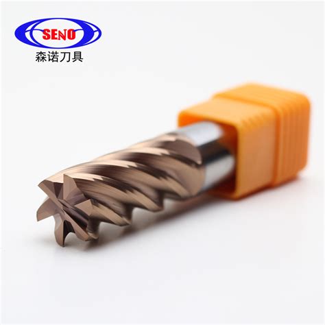 HRC55 Milling Cutter 4 Flute Solid Carbide End Mill For Stainless Steel