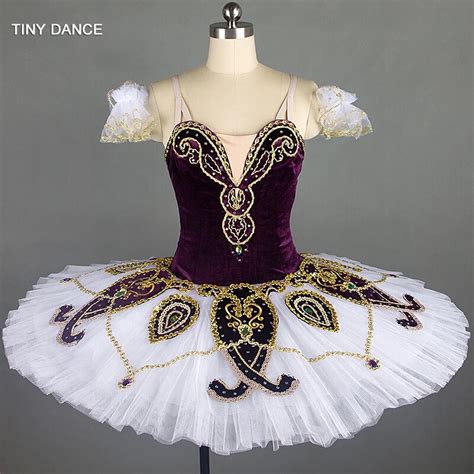 Beautiful Purple Classical Ballet Dance Tutu Customize Professional Stage Performance Costume