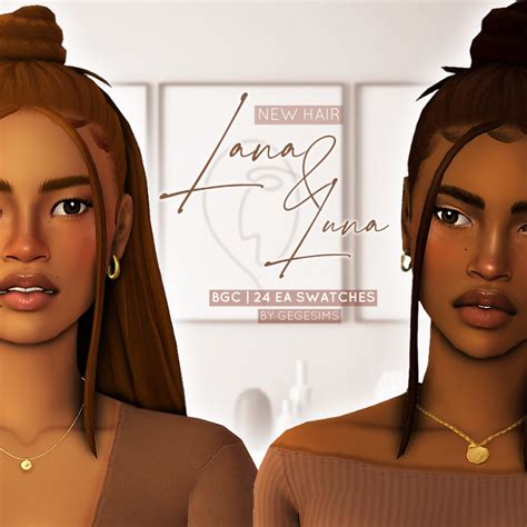 Gegesims Lana And Luna Hair Files The Sims 4 Create A Sim Curseforge