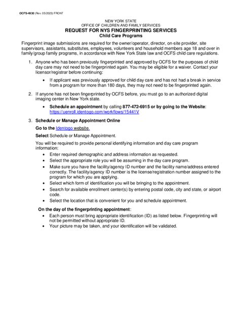 Ocfs 4930 Rev 05 Front New York State Off Fill Out And Sign Printable Pdf Template Airslate