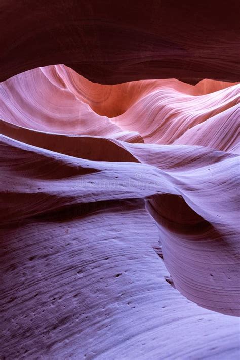 Pink Orange Sandstone Formations In Antelope Canyon Stock Photo Image