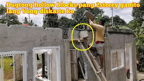 Paano Ang Tamang Diskarte Sa Pagdugtong Ng Hollow Blocks Pang 2storey