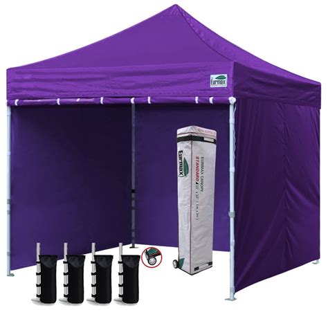 Eurmax Canopy X Purple Pop Up And Instant Outdoor Canopy With