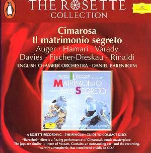 Cimarosa Il Matrimonio Segreto Dg Gf Classical Cd Reviews