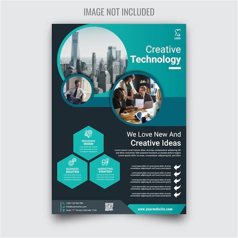 Folleto De Negocios Creativos Y Corporativos Vector Premium