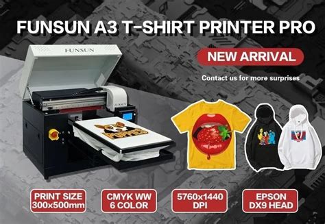 Funsun Advanced A Digital Flatbed Printer Industrial Textile Fabric