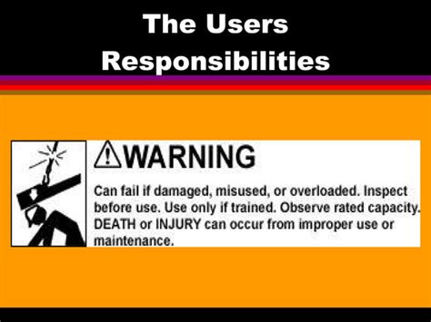 Safe Rigging Training Ppt