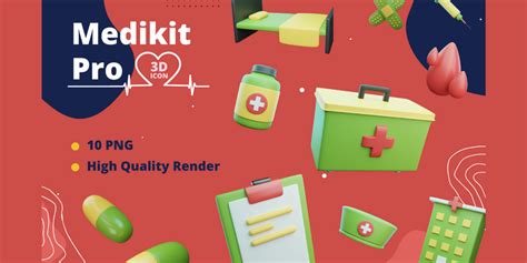 Medikit Pro Medical 3d Icon Set Figma Community