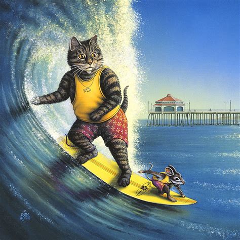 Kool-Kat Surfer" Painted by Don Roth. Prints available on web site ...