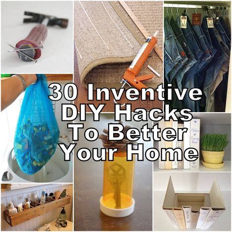 Innovative Diy Hacks To Better Your Home Diy Home Home Hacks