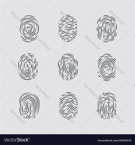 Fingerprint Royalty Free Vector Image VectorStock