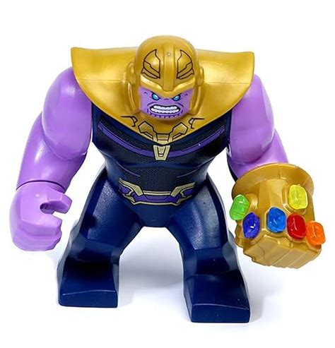 Lego Thanos Minifigure With Gauntlet And 6 Infinity Stones