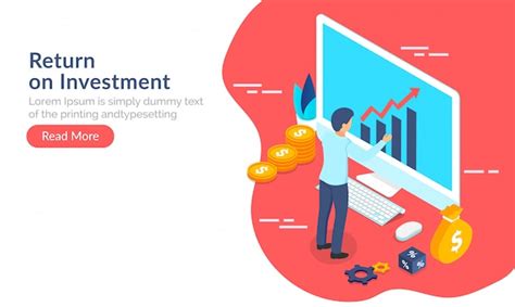 Premium Vector Return On Investment Roi Concept