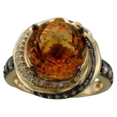 Grand Sample Sale Ring Featuring Cinnamon Citrine Chocolate Diamonds