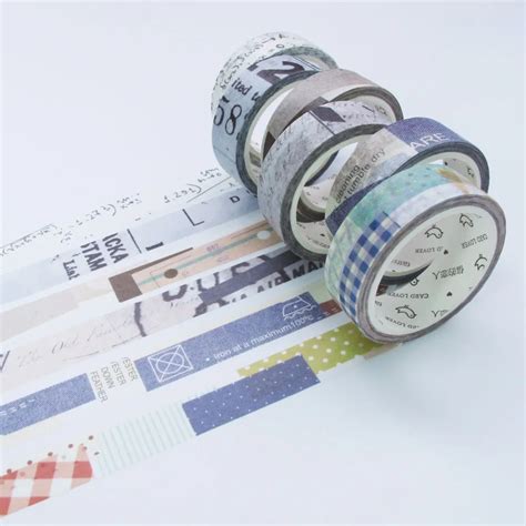 Vintage Adhesive Masking Tape Washi Tapes Scrapbook Planner Agenda Diy