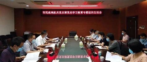 市民政局机关党支部召开党史学习教育暨作风整顿建设专题组织生活会工作