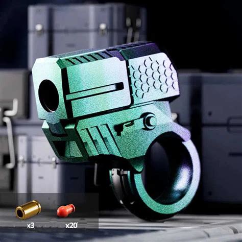 One Click Eject Mini Ring Pistol Metal Toy Gun M416gelblaster