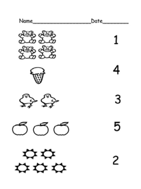 Printable Pre K Math Worksheets Worksheets Library