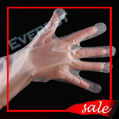 Plasticpolyethylenepolyhdpeldpecpepe Disposable Gloves For