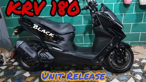 KYMCO KRV 180i TCS ABS Black Unit Release To Customer With